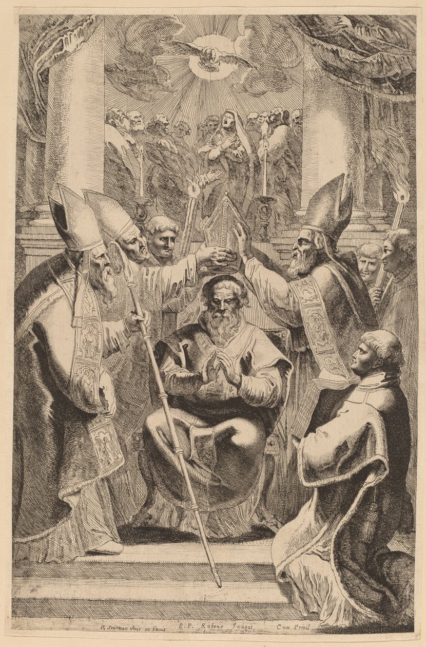 A consagração de um bispo de Pieter Claesz Soutman, after Sir Peter Paul Rubens