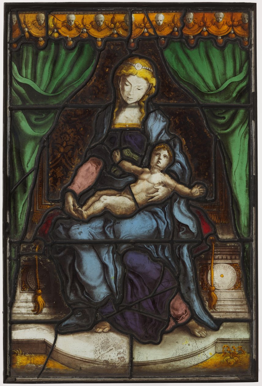 Janela com Madonna com criança de Pieter Coecke van Aelst (I) (circle of)