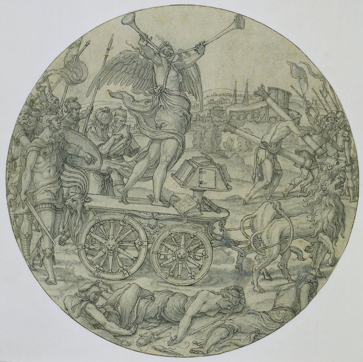 Triunfo da fama de Pieter Coecke van Aelst (I) (workshop of)
