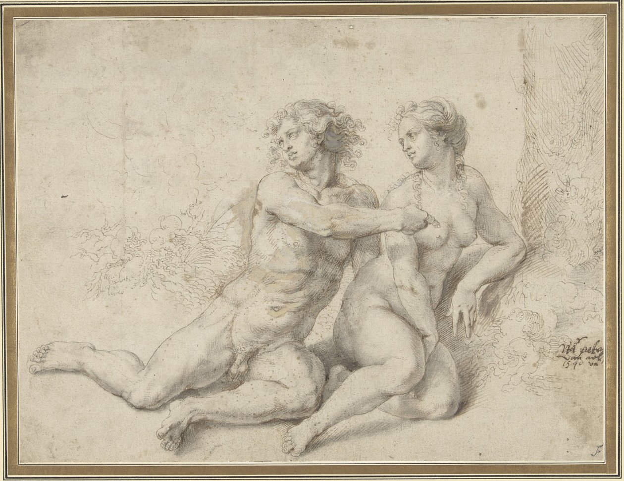 Cair em pecado, Adão e Eva de Pieter Coecke van Aelst (I)