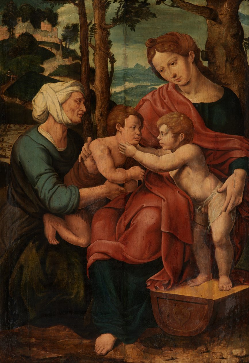 Sagrada Família (óleo sobre painel) de Pieter Coecke van Aelst