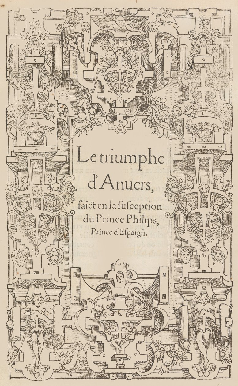 O triunfo de Antuérpia feito na suspeita do príncipe Philips, príncipe da Espanha, 1550. de Pieter Coecke van Aelst