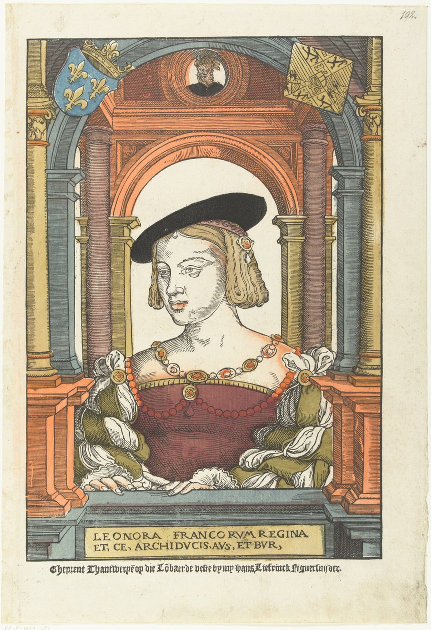 Retrato de Eleanor da Áustria 1498-1558, 1539 de Pieter Coecke van Aelst