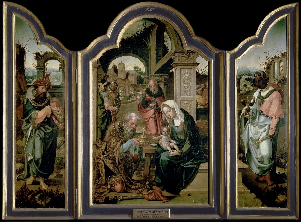 A Adoração dos Magos de Pieter Coecke van Aelst