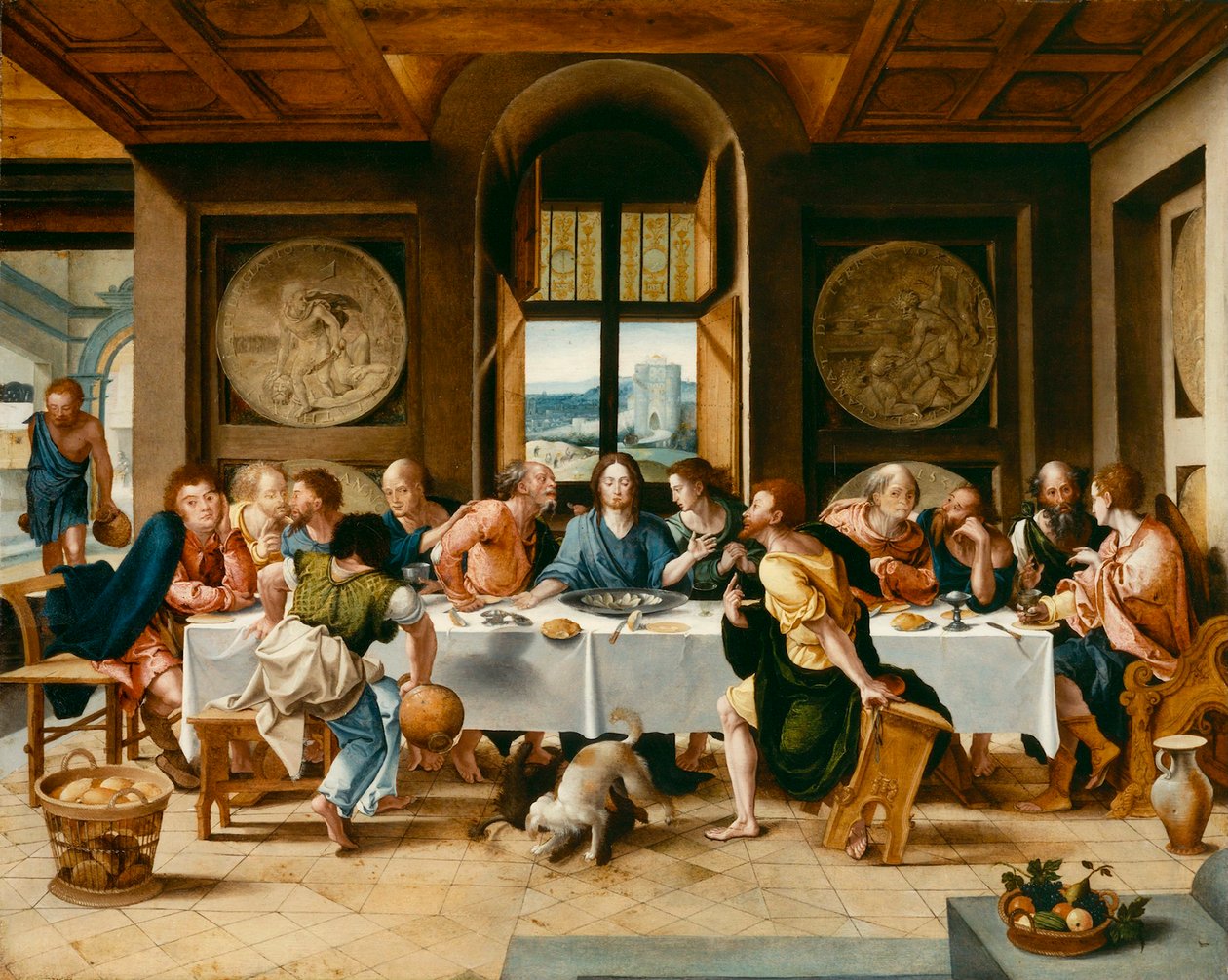 A Última Ceia, cerca de 1530. de Pieter Coecke van Aelst the Elder