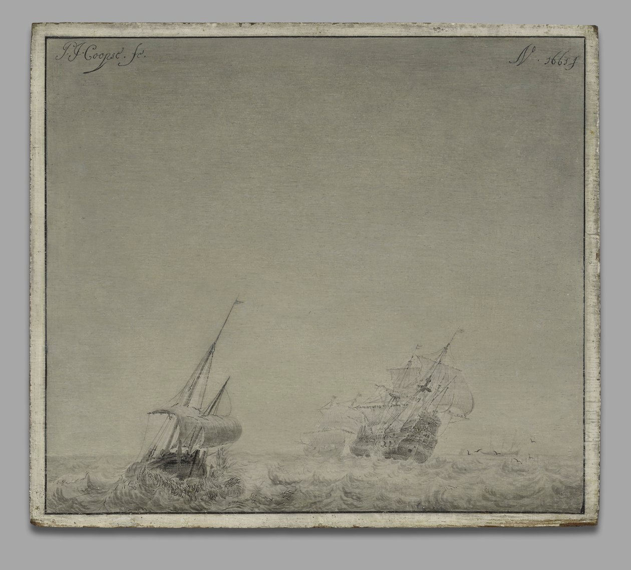 Um mar tempestuoso de Pieter Coopse