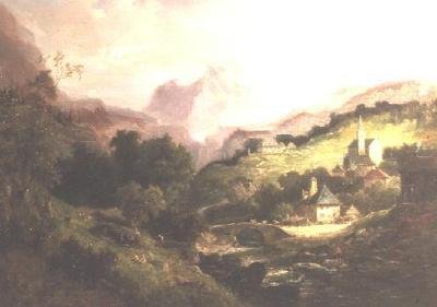 Mont Cernis e a Vila de St. Michelle de Pieter Cornelis Dommerson