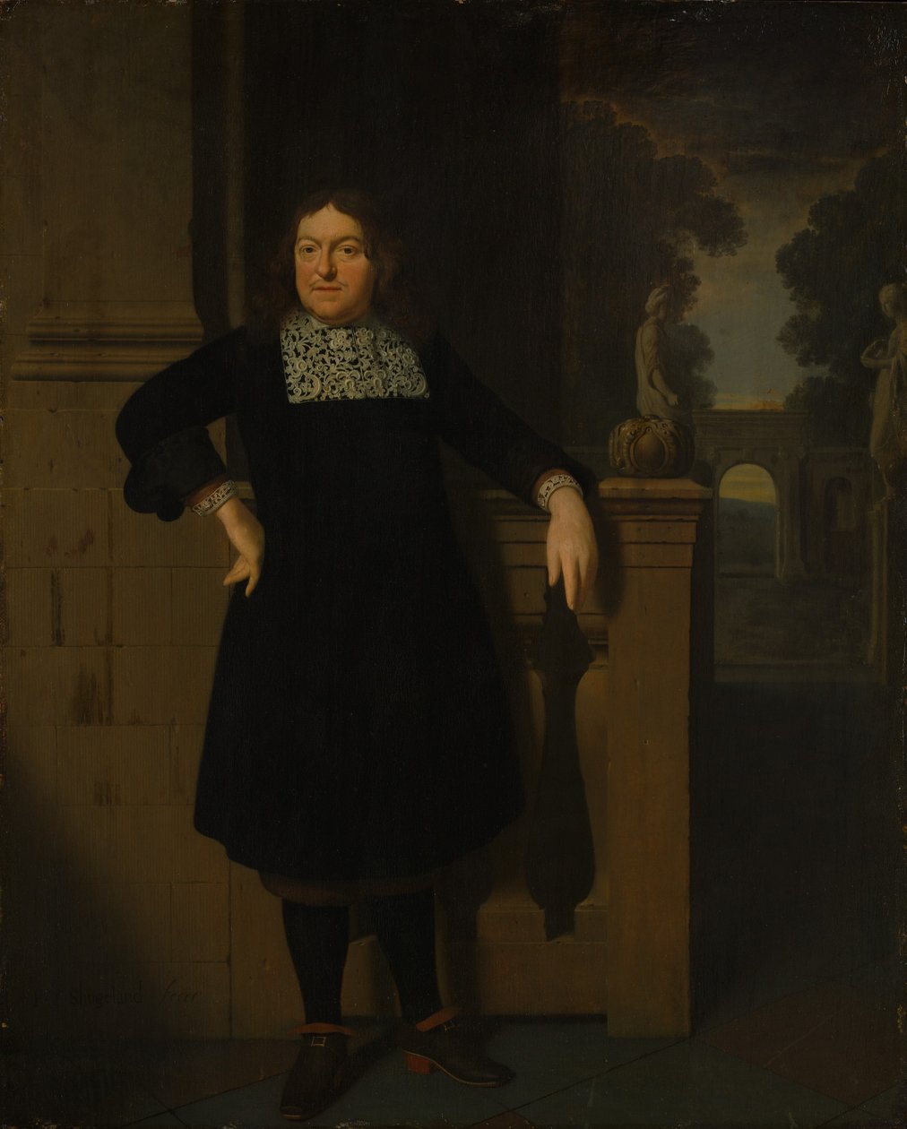 Johan Hulshout 1623-1687, c. 1670 ou um pouco mais tarde. de Pieter Cornelisz. van Slingeland