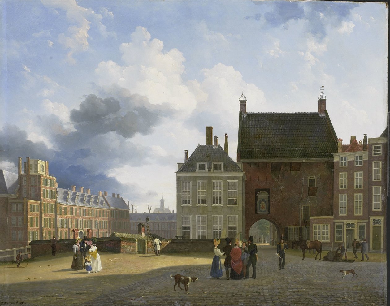 O portão da prisão e o lugar, Haia de Pieter Daniel van der Burgh