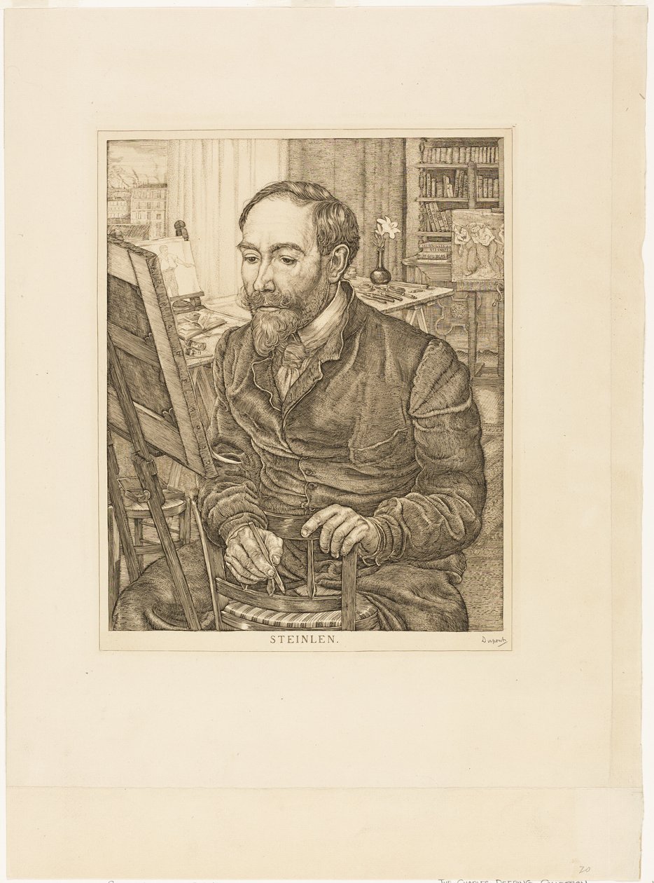 Retrato de Théophile Alexandre Steinlen de Pieter Dupont