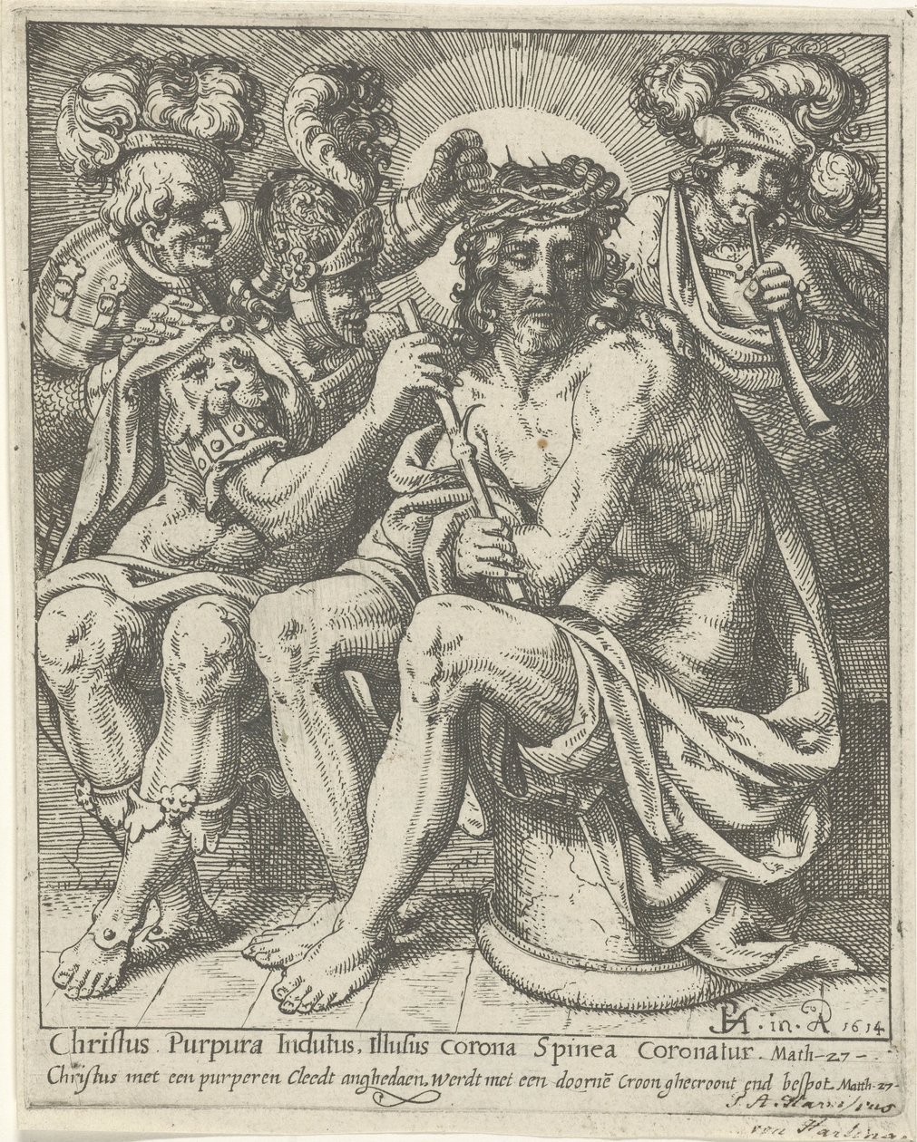Cristo com a coroa de espinhos de Pieter Feddes van Harlingen
