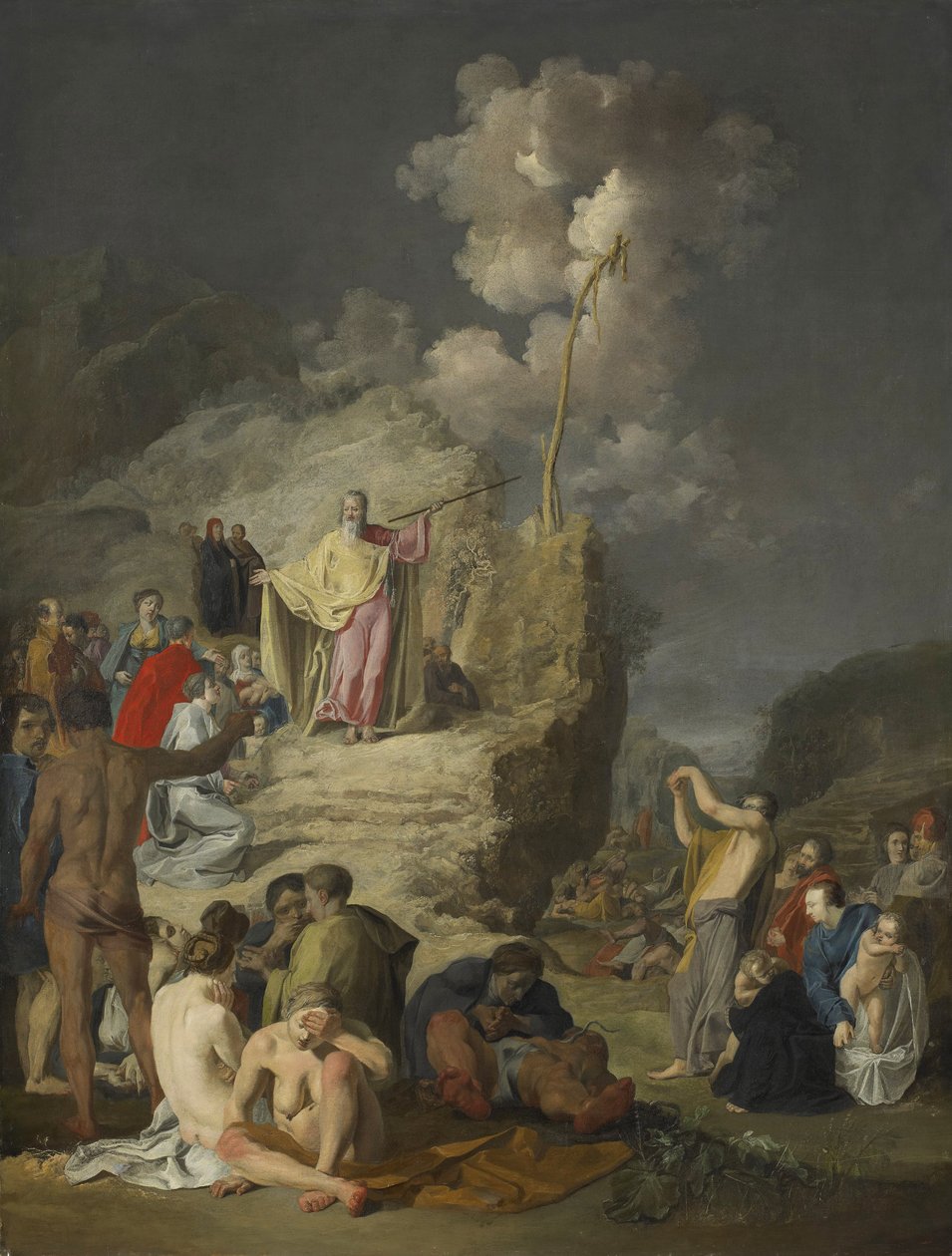 Moisés e a Serpente de Bronze, c.1625-46 de Pieter Fransz de Grebber