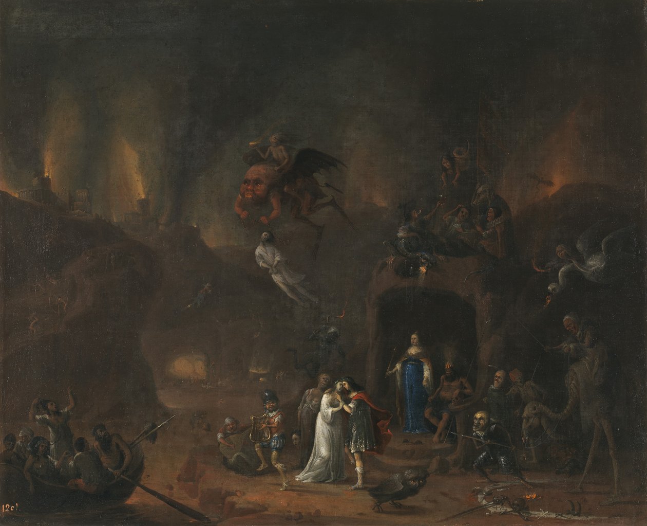 Orfeu e Eurídice no Inferno de Pieter Fris