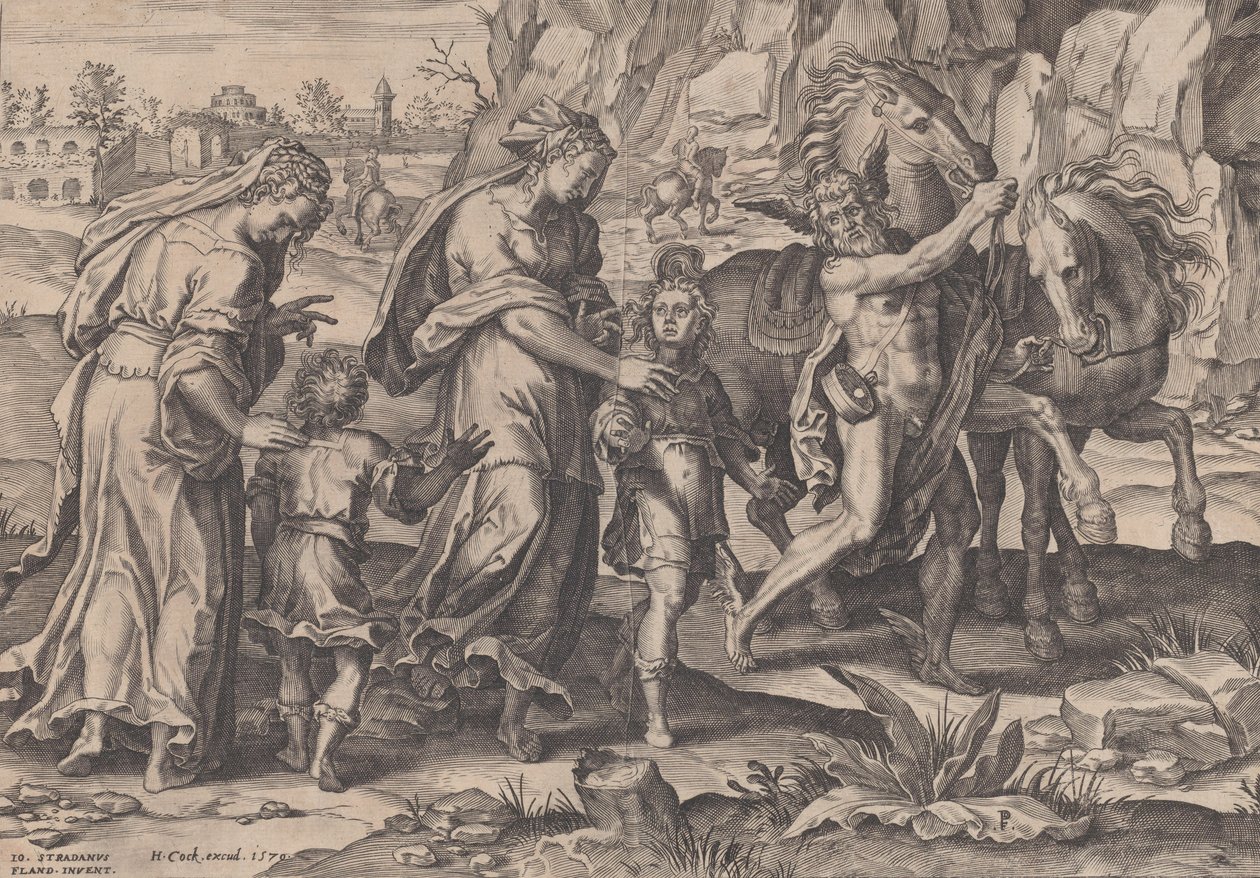 Juventude, de The Course of Human Life, 1570. de Pieter Furnius