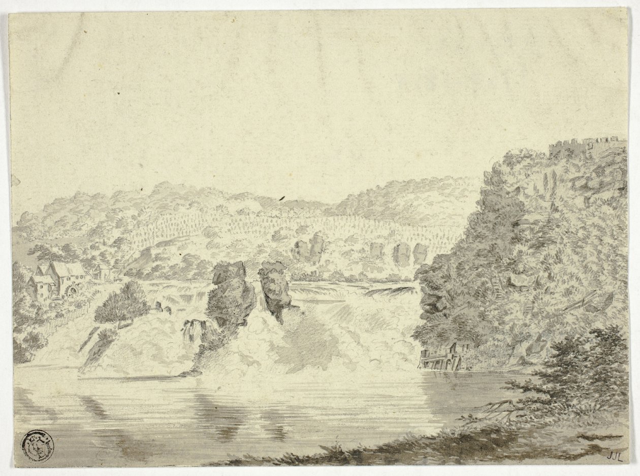 Cascata do Ródano perto de Schafhausen de Pieter Gaal
