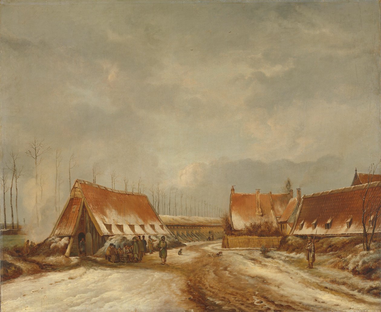 Os Casemates antes de Naarden, 1814 de Pieter Gerardus van Os