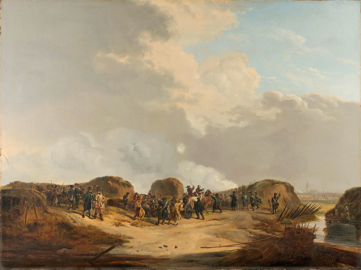 O Demilune construído no cerco de Naarden, abril de 1814 de Pieter Gerardus van Os