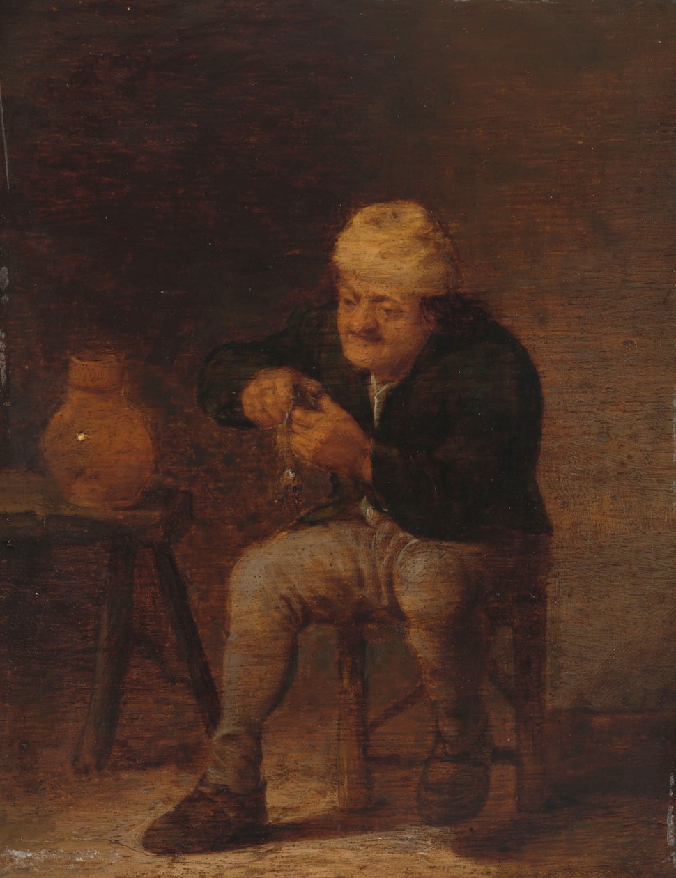 O comedor de arenques de Pieter Hermansz. Verelst