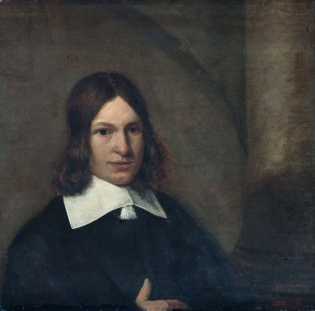 Retrato de um homem de 19 anos. Auto-retrato, 1648-1649 . de Pieter Hooch de