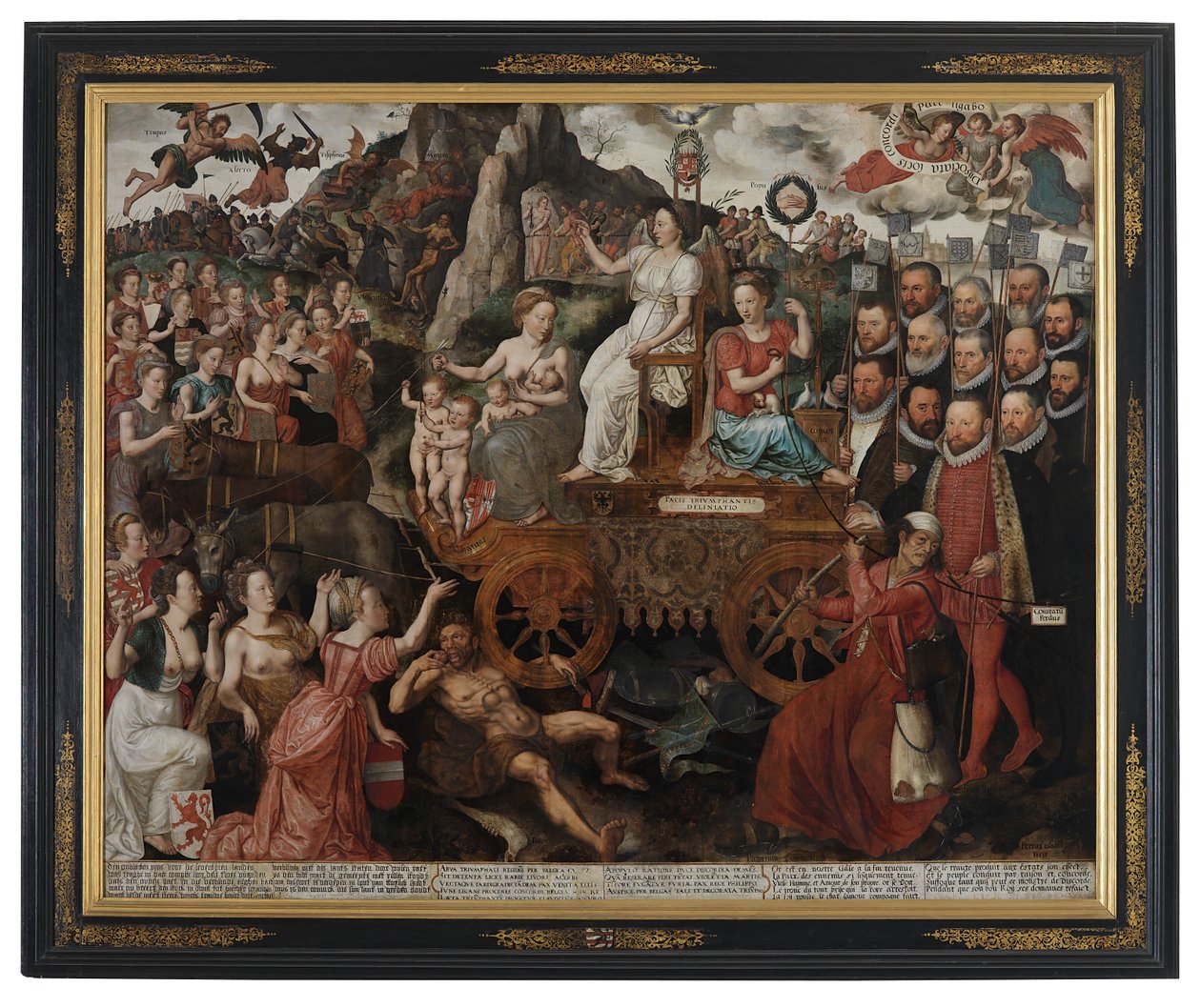 Alegoria da Paz nos Países Baixos em 1577 de Pieter II Claeissens