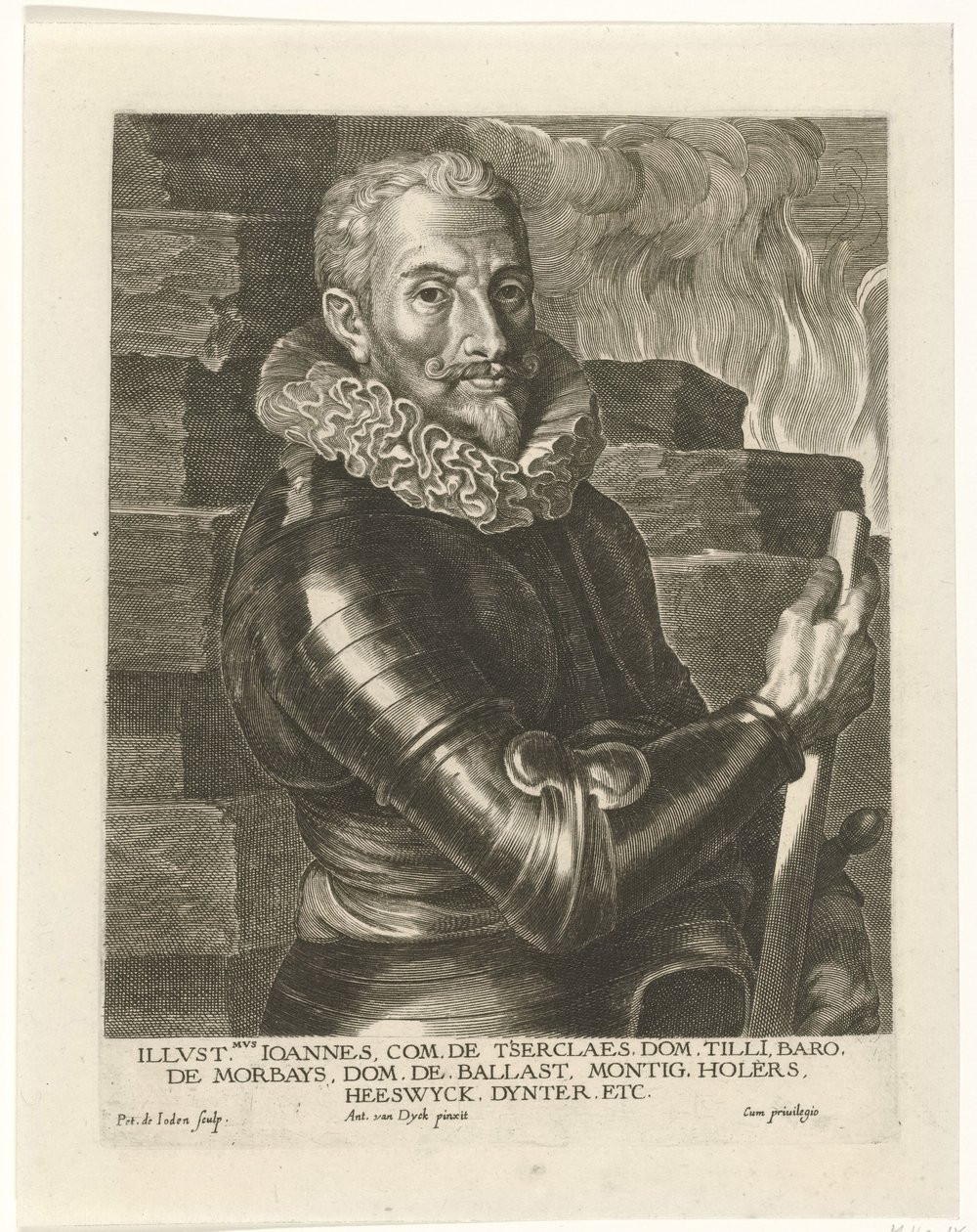 Retrato de Johann Tserclaes, Conde de Tilly de Pieter I Jode de