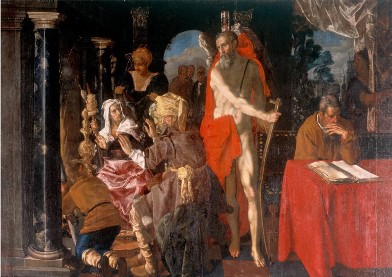 Alegoria da Velhice. O tempo e o erudito de Pieter Isaacsz