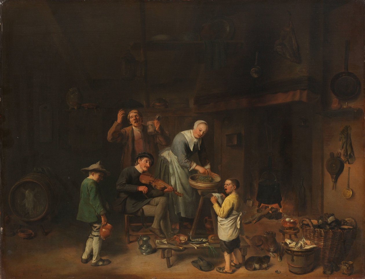 Canto de Família Camponesa de Pieter Jacobsz. Duyfhuysen