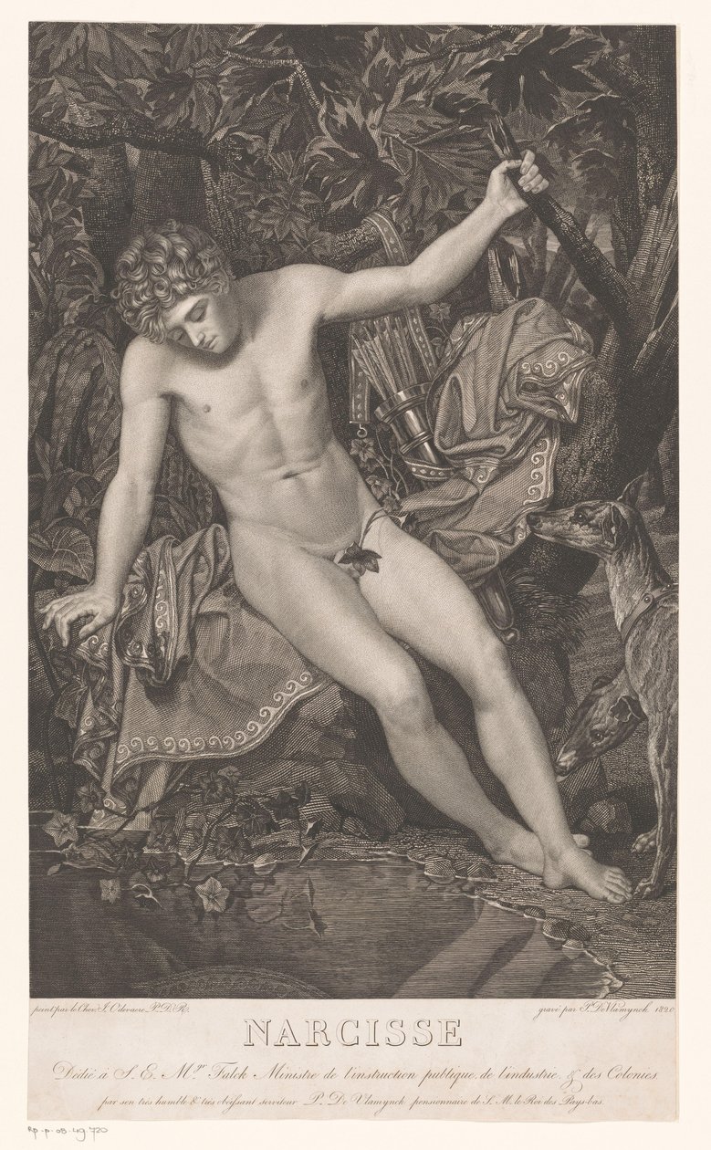 Narciso à beira-mar Narciso (título no objeto) de Pieter Jan de Vlamynck