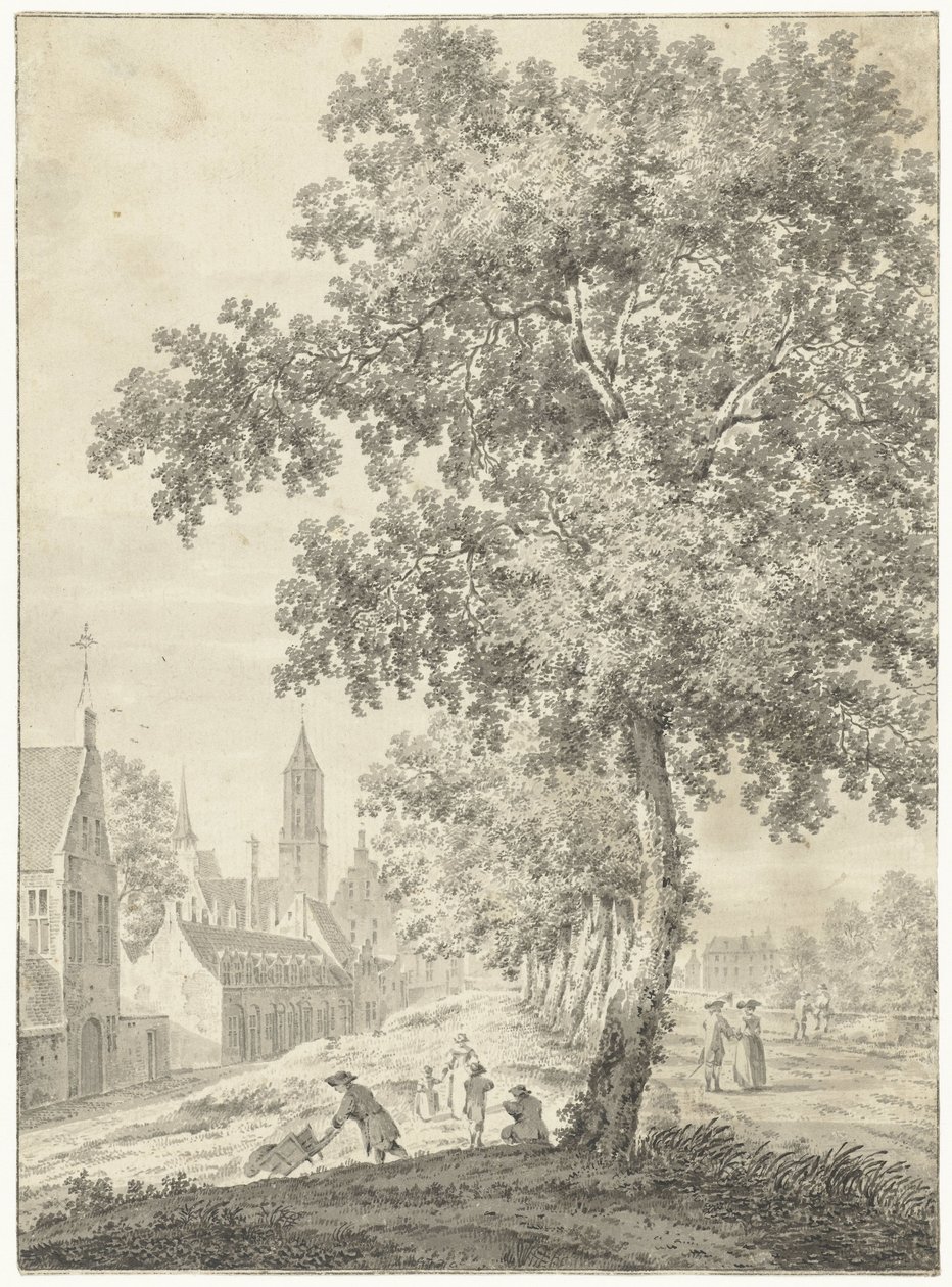 Sobre a muralha da cidade em Utrecht de Pieter Jan van Liender