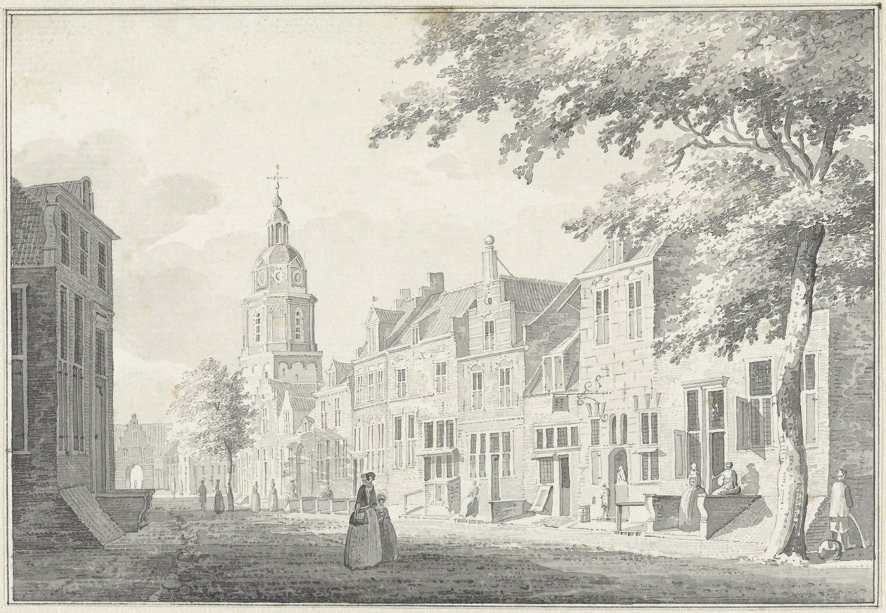 Rua da aldeia em Buren de Pieter Jan van Liender