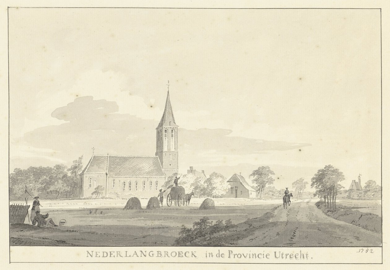 Vista da vila de Nederlangbroek de Pieter Jan van Liender