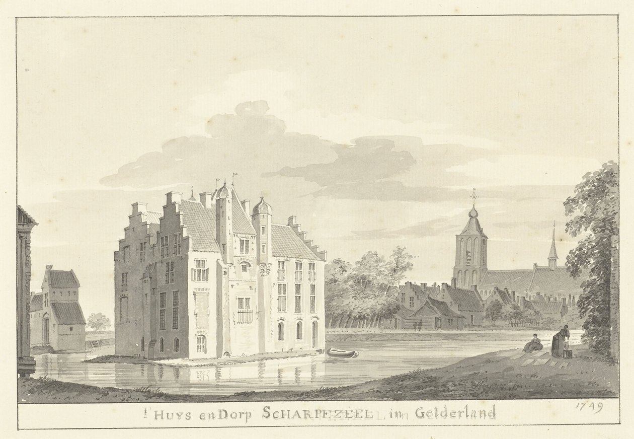 A Casa e aldeia de Scherpenzeel de Pieter Jan van Liender