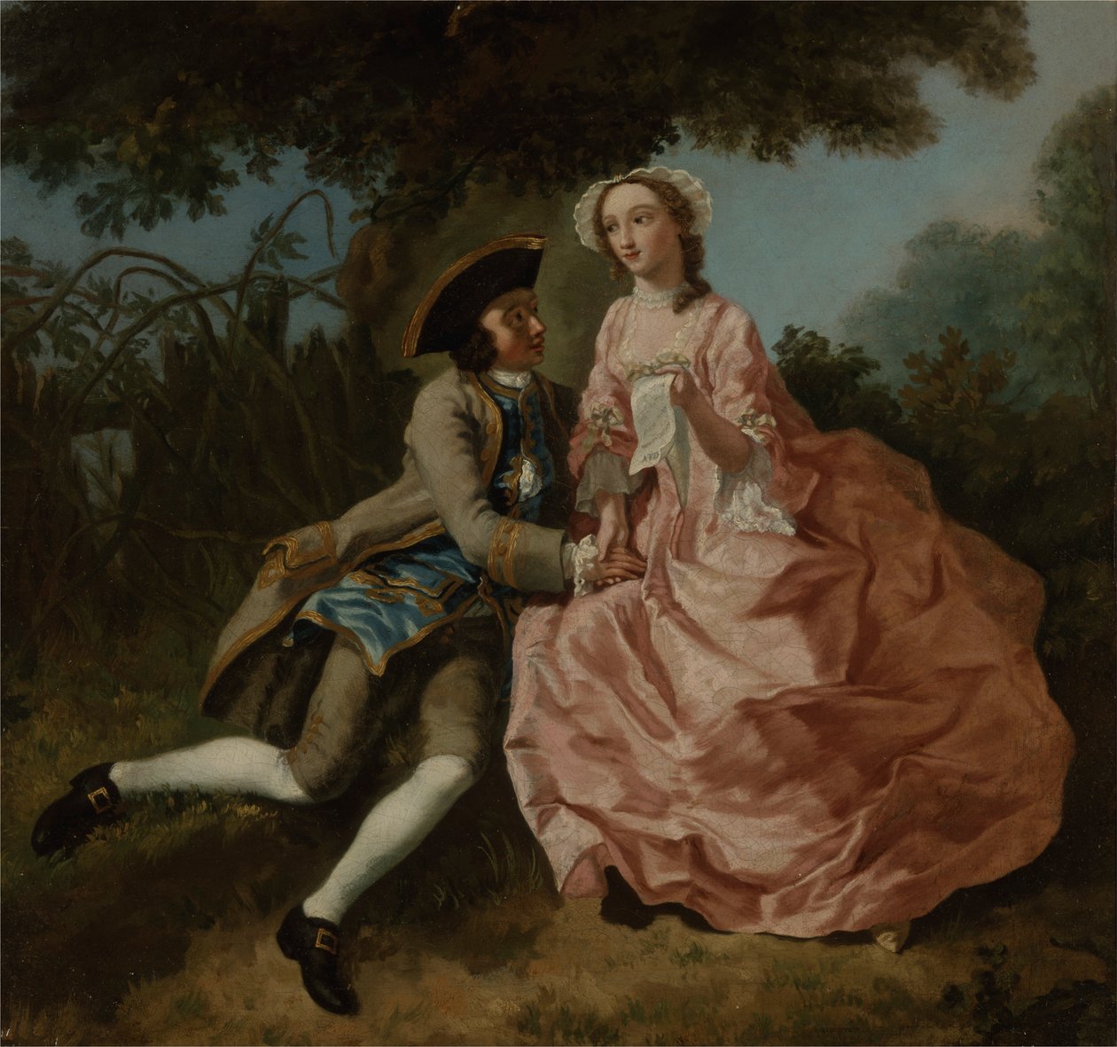 Amantes numa paisagem de Pieter Jan van Reysschoot
