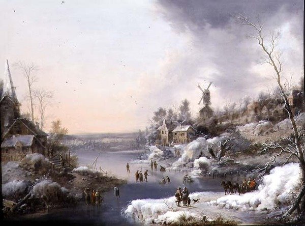 Paisagem de inverno de Pieter Jan van Veen
