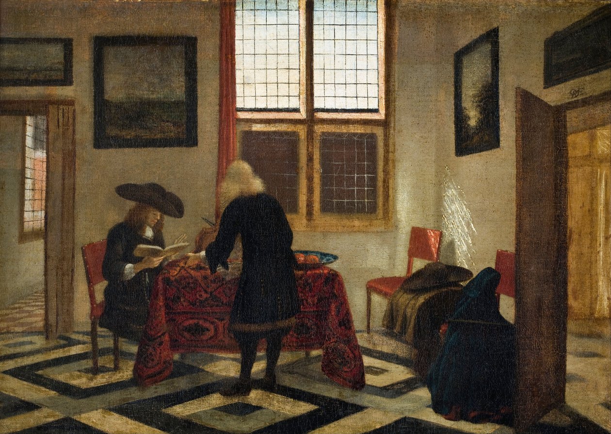 Cena interior de Pieter Janssens