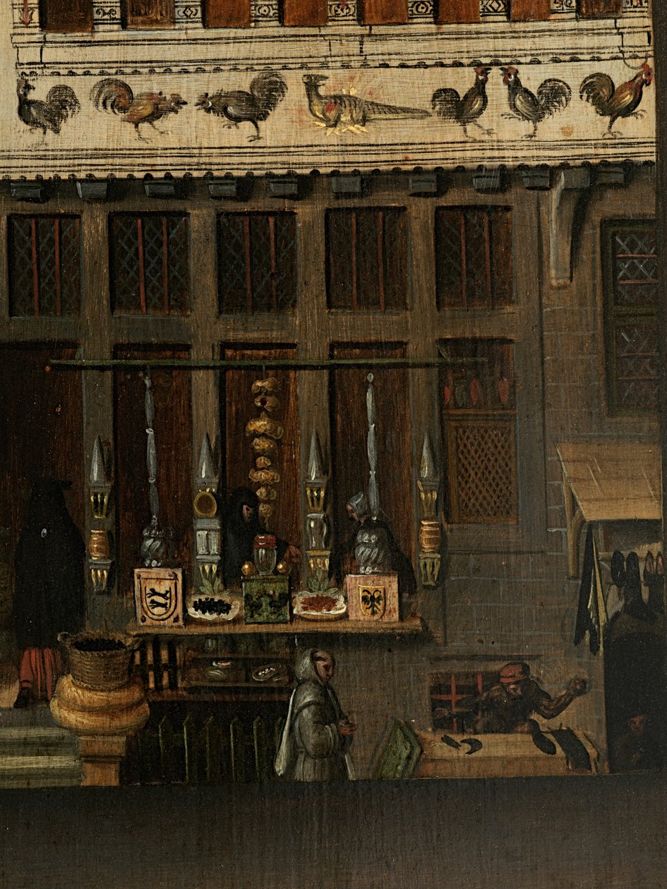 Pormenor do retrato de Jacquemyne Buuck de Pieter Jansz. Pourbus