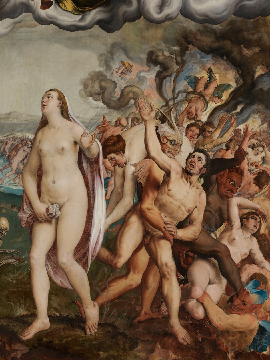 Detalhe do Juízo Final de Pieter Jansz. Pourbus
