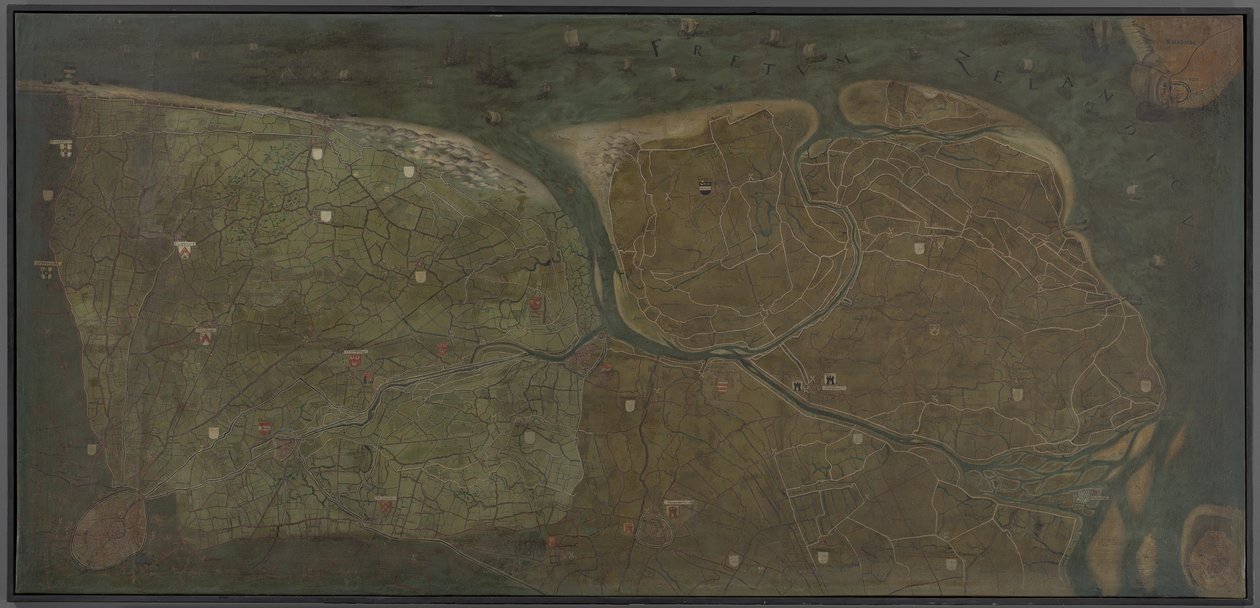 Mapa de Brugse Vrije de Pieter Jansz. Pourbus