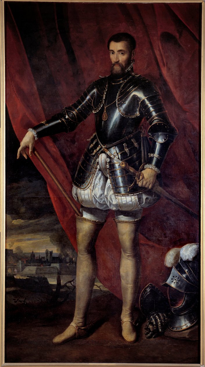 Portrait en pied de Francois de Lorraine, Duke de Guise (1519-1563) Pintura de Pieter Pourbus (1523-1584) (ec.flam.) Século XVII Nancy, Musee des Beaux Arts de Pieter Jansz. Pourbus