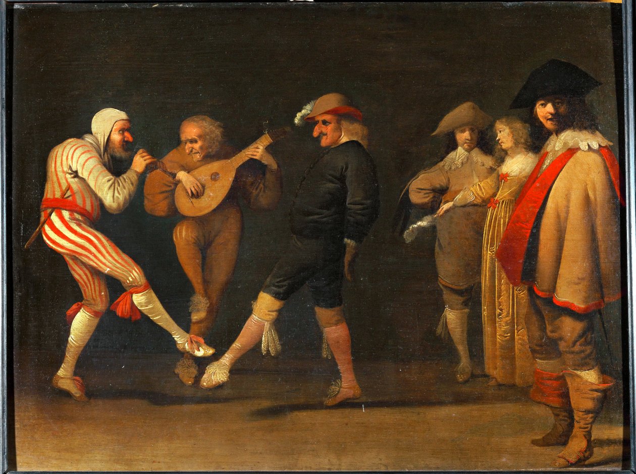 Comediantes de dança de Pieter Jansz. Quast