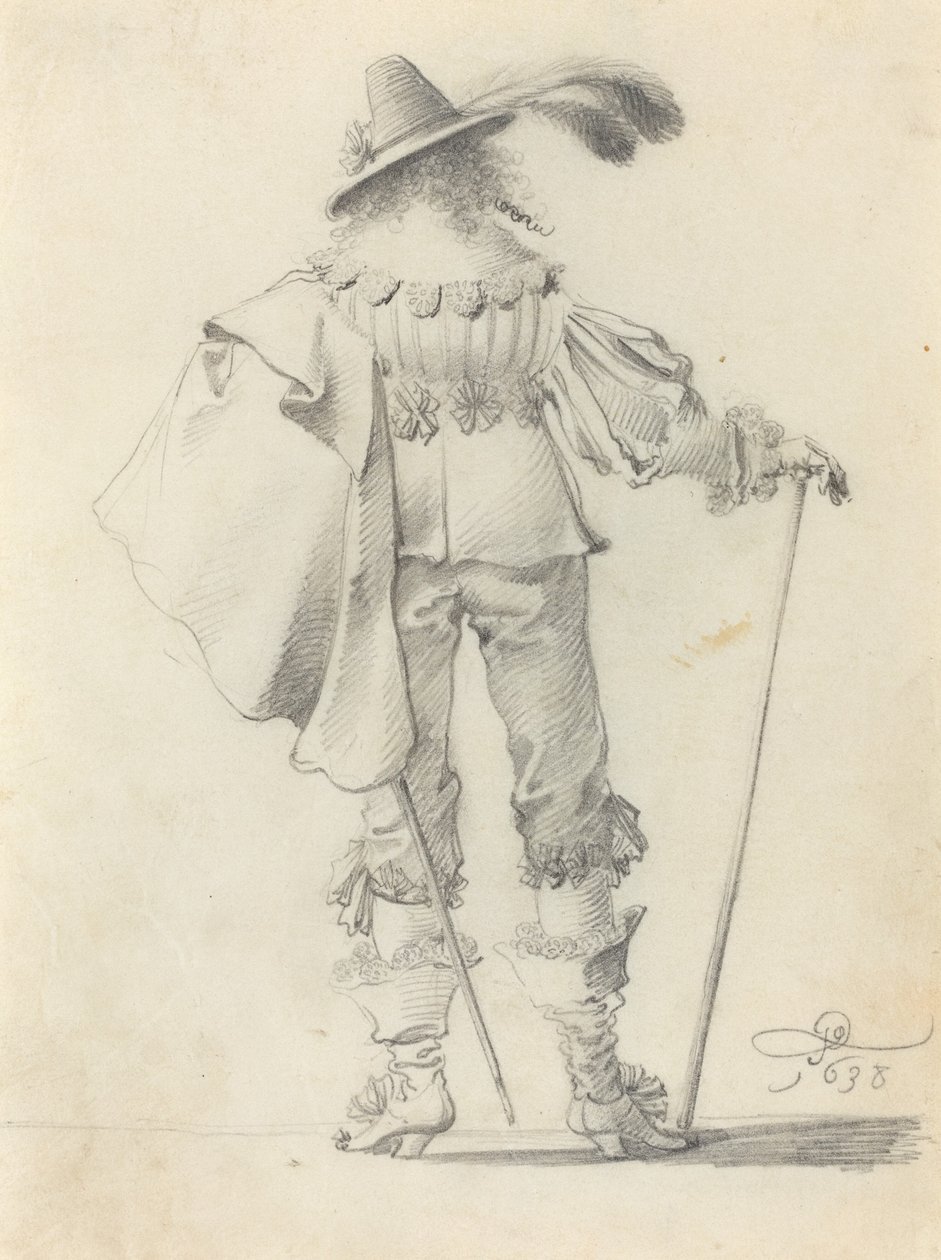 Cavalheiro visto de trás de Pieter Jansz Quast