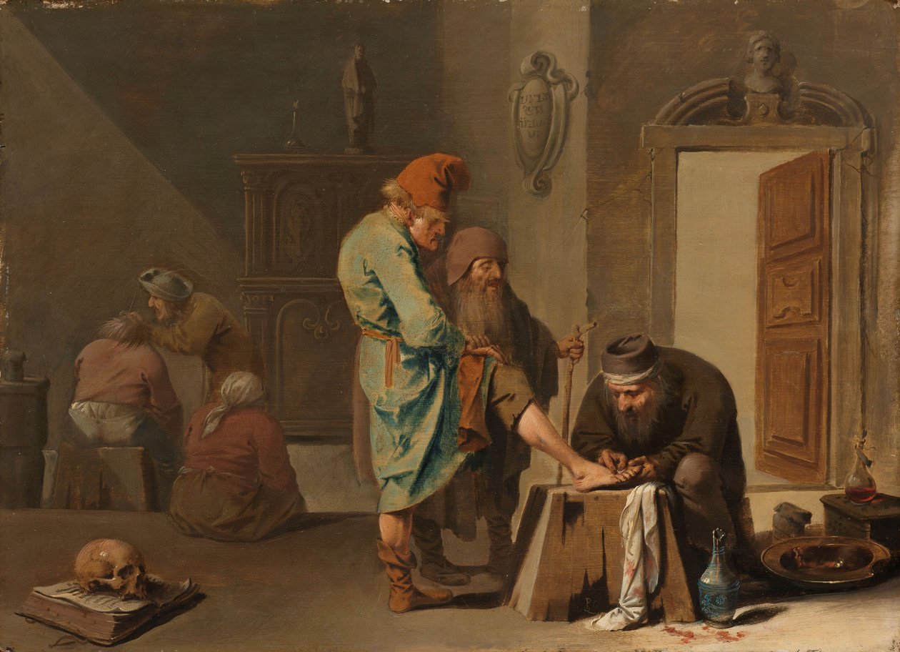 A operação do pé de Pieter Jansz. Quast