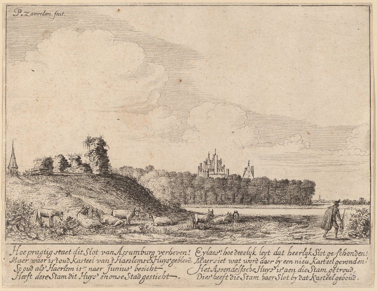 Ruínas do Castelo de Assemburg de Pieter Jansz Saenredam