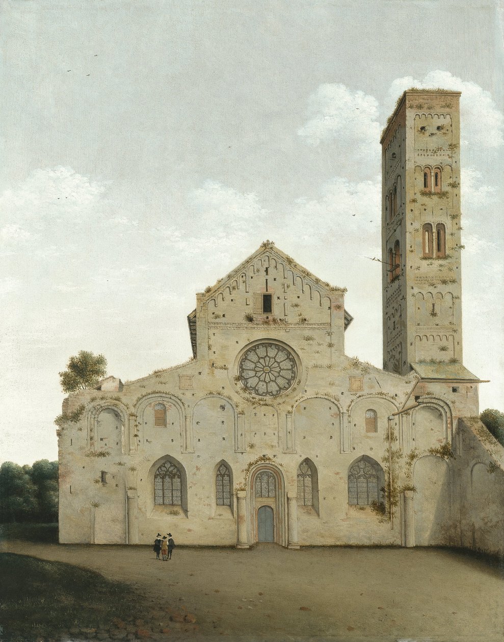 A fachada oeste da Igreja de Santa Maria em Utrecht de Pieter Jansz Saenredam