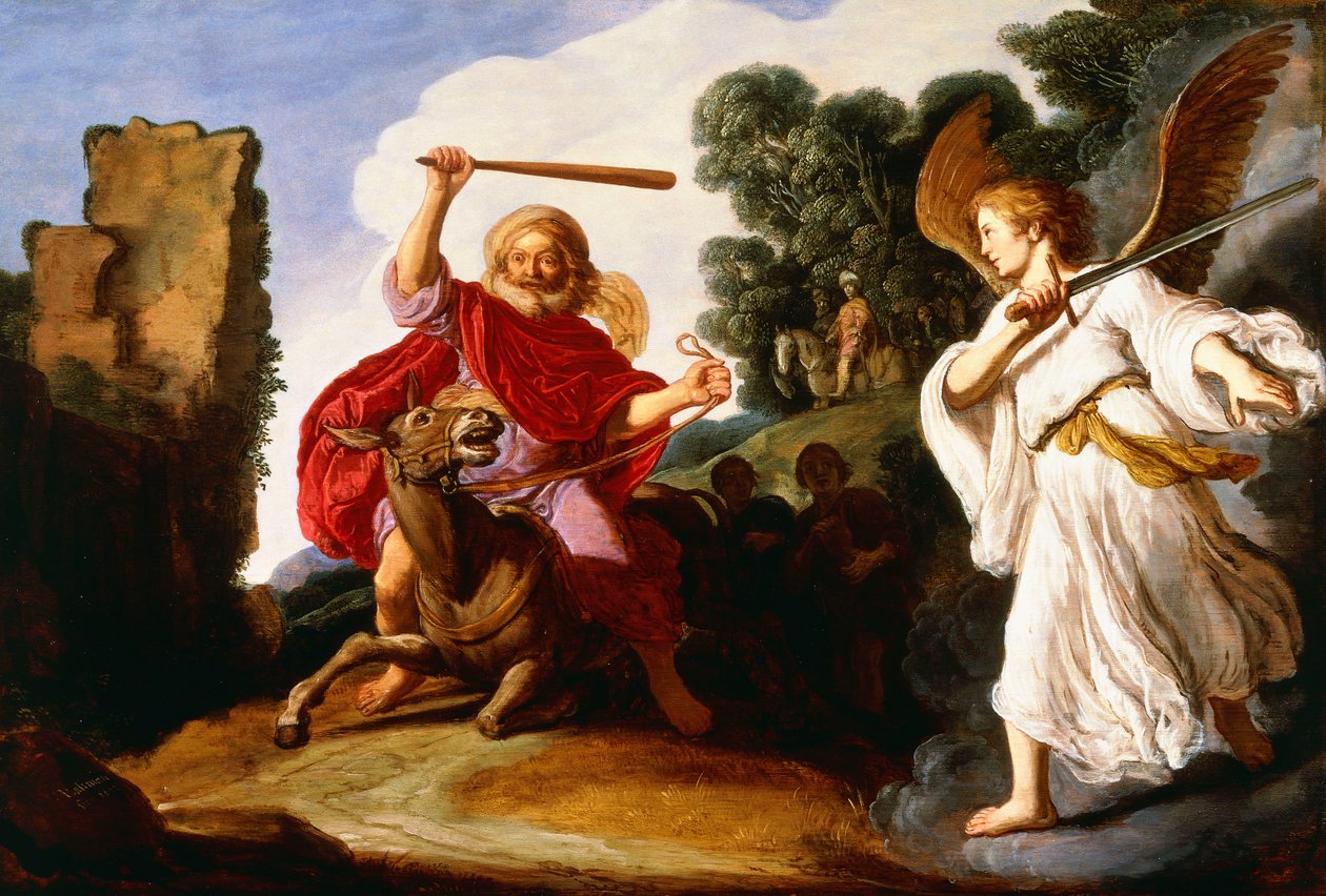 Balaão e o asno, 1622 de Pieter Lastman