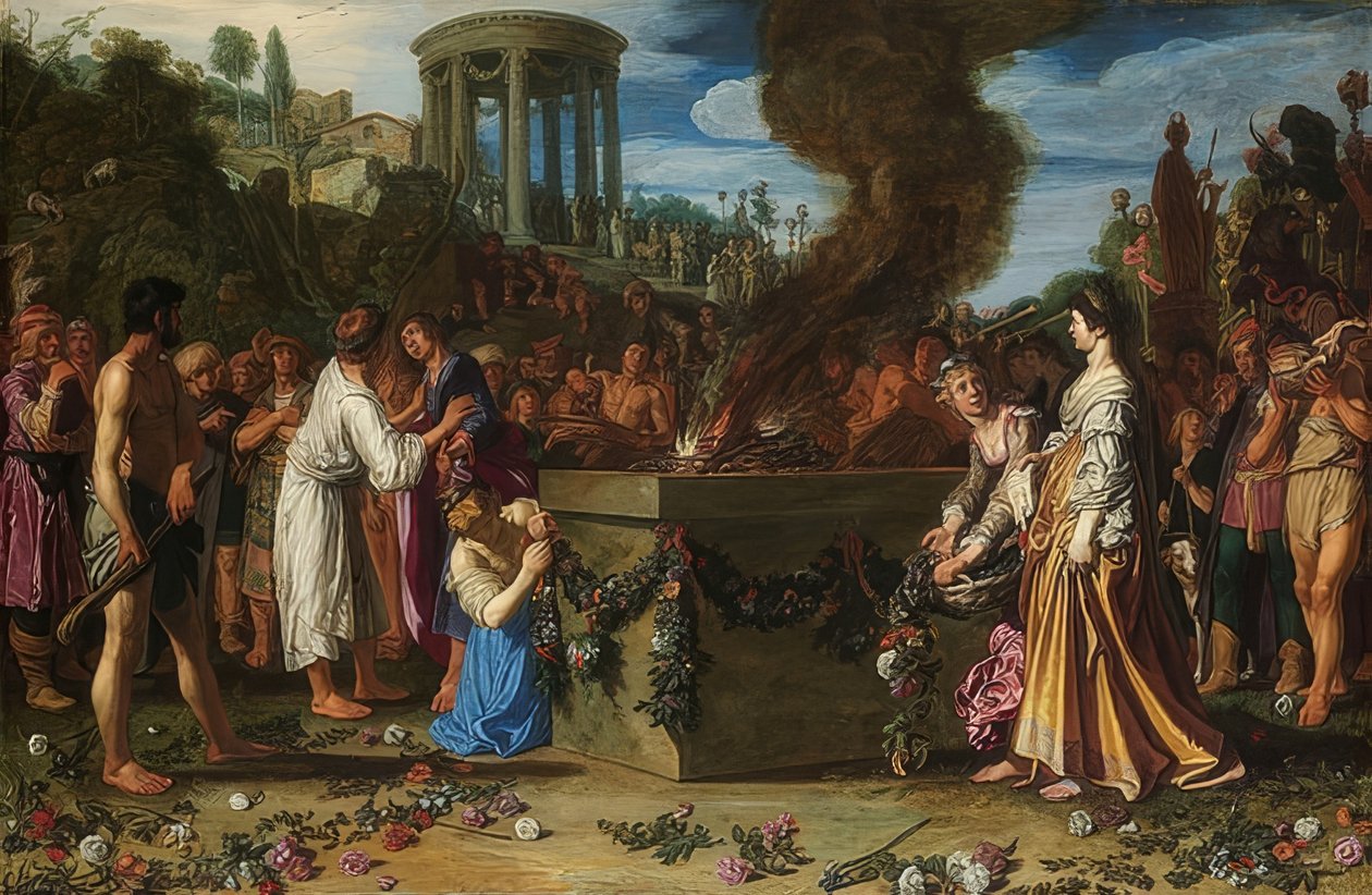 A disputa de Orestes e Pylades. 1614 de Pieter Lastman