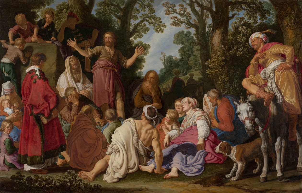 São João Batista pregando de Pieter Lastman