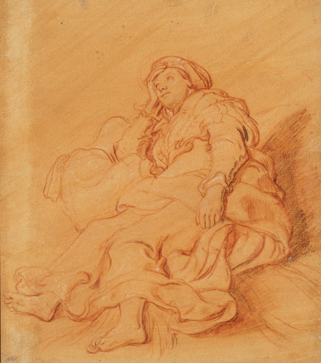 Estudo da Figura de Raquel, c.1621. de Pieter Lastman