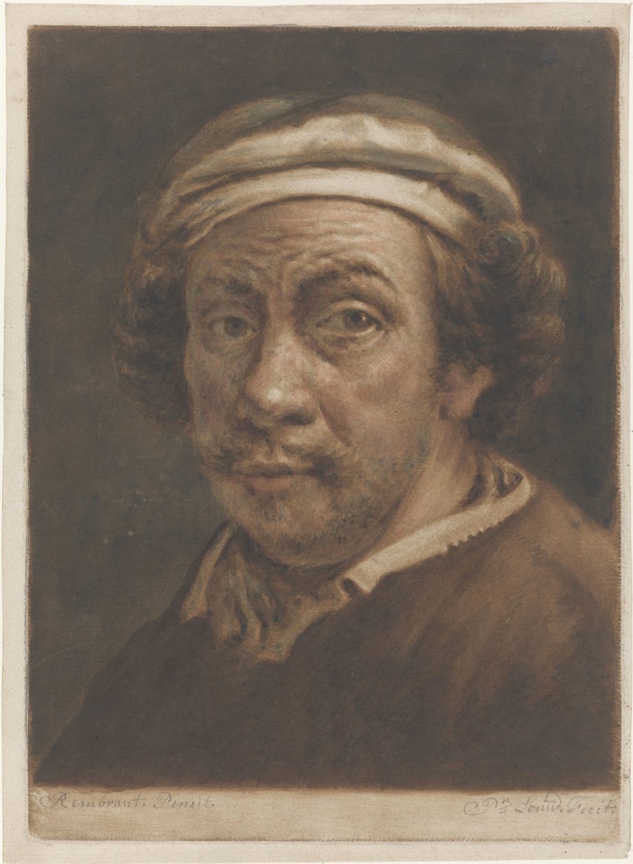 Retrato de Rembrandt van Rijn de Pieter Louw