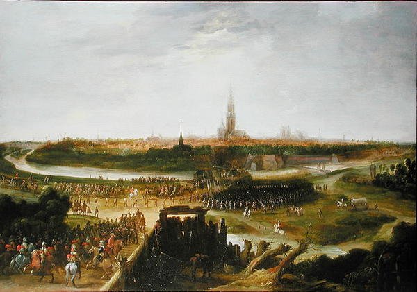 Entrada do Cardeal Infante em Espanha (óleo sobre painel) de Pieter Meulener